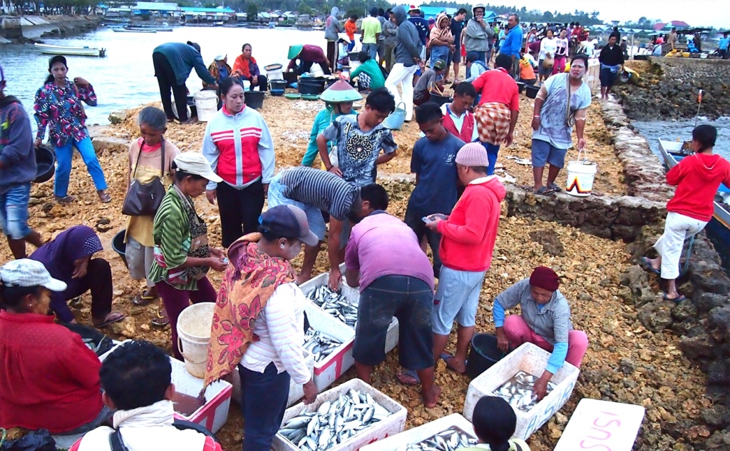 Pasar ikan di Muna Sulawesi Tenggara (Dok. Rare/Yayat Afianto)