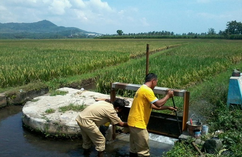 Perbaikan irigasi desa. Pengembangan pertanian desa jadi salah satu cara atasi ancaman kelangkaan pangan (dok. pengairan.malangkab.go.id)